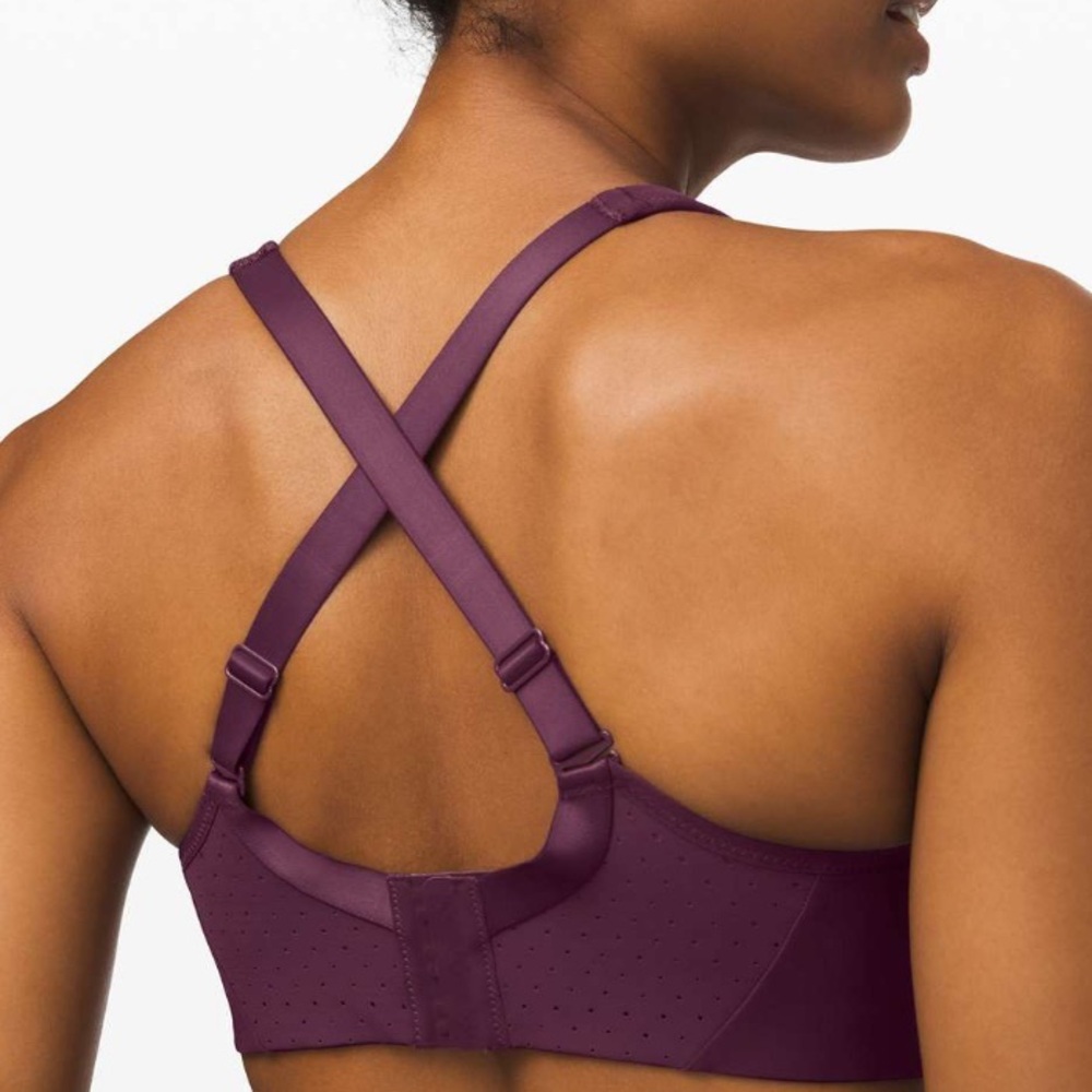 {Lululemon} Run Times Bra - Arctic Plum, Size 34E or 34DD